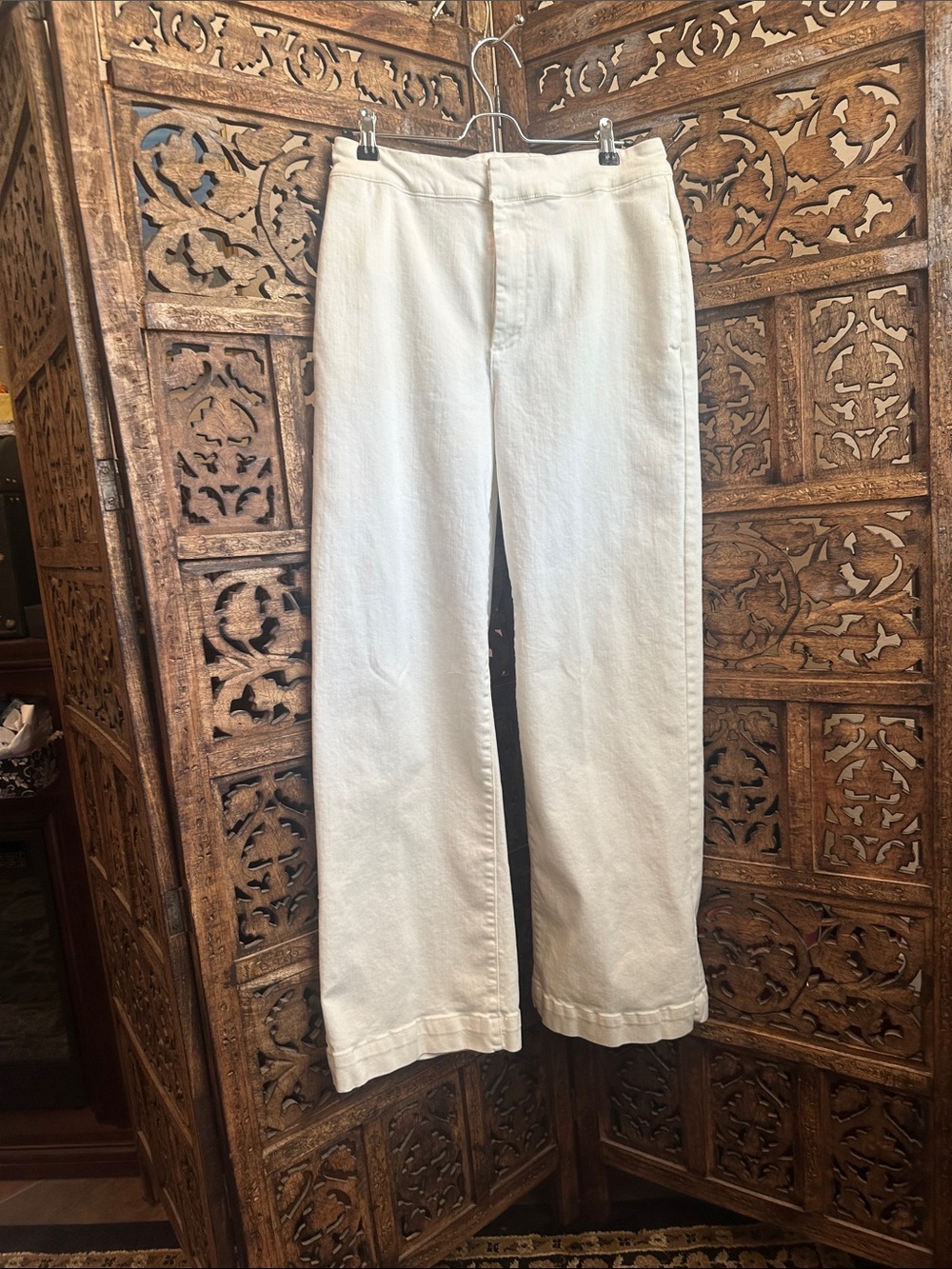 Women's White Wide-Leg Jeans